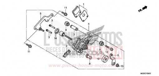 MACHOIRE DE FREIN DE PARKING NC700DC de 2012